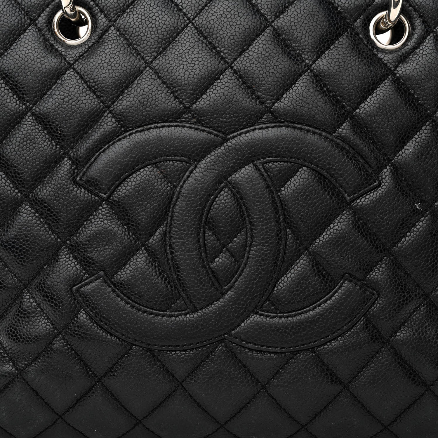 Chanel Caviar Quilted Grand Shopping Tote GST Black 8 of 13