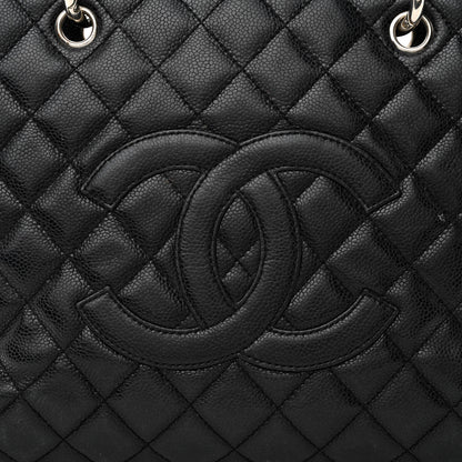 Chanel Caviar Quilted Grand Shopping Tote GST Black 8 of 13