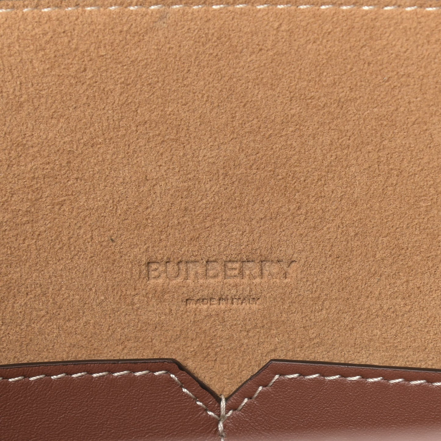 Soft Calfskin Small Pocket Tote Bag Tan