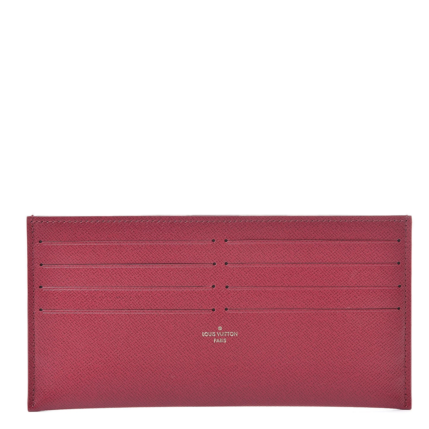 Calfskin Felicie Card Holder Insert Fuchsia