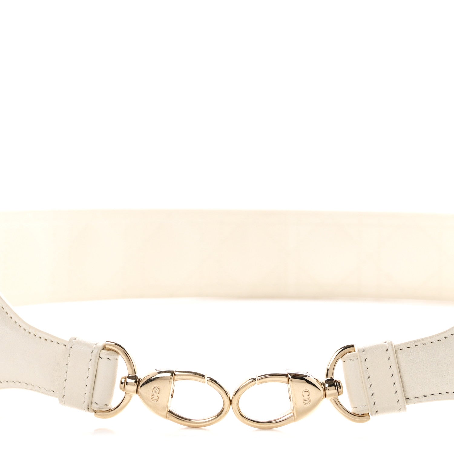 Christian Dior Lambskin Cannage Shoulder Strap White 3 of 3