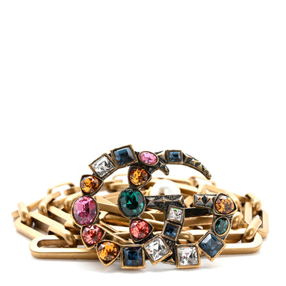 Gucci Crystal Double GG Chain Belt Multicolor 1 of 3