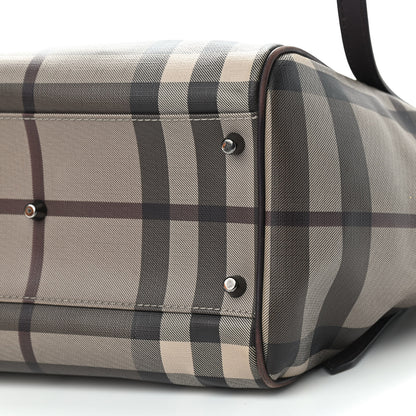 Burberry Smoked Check Small Canterbury Tote Anthracite 10 of 11