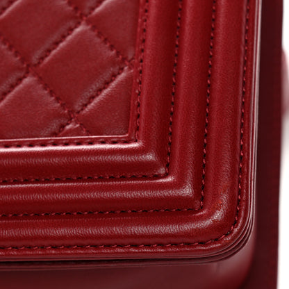 Chanel Lambskin Quilted Medium Boy Flap Red 11 of 11