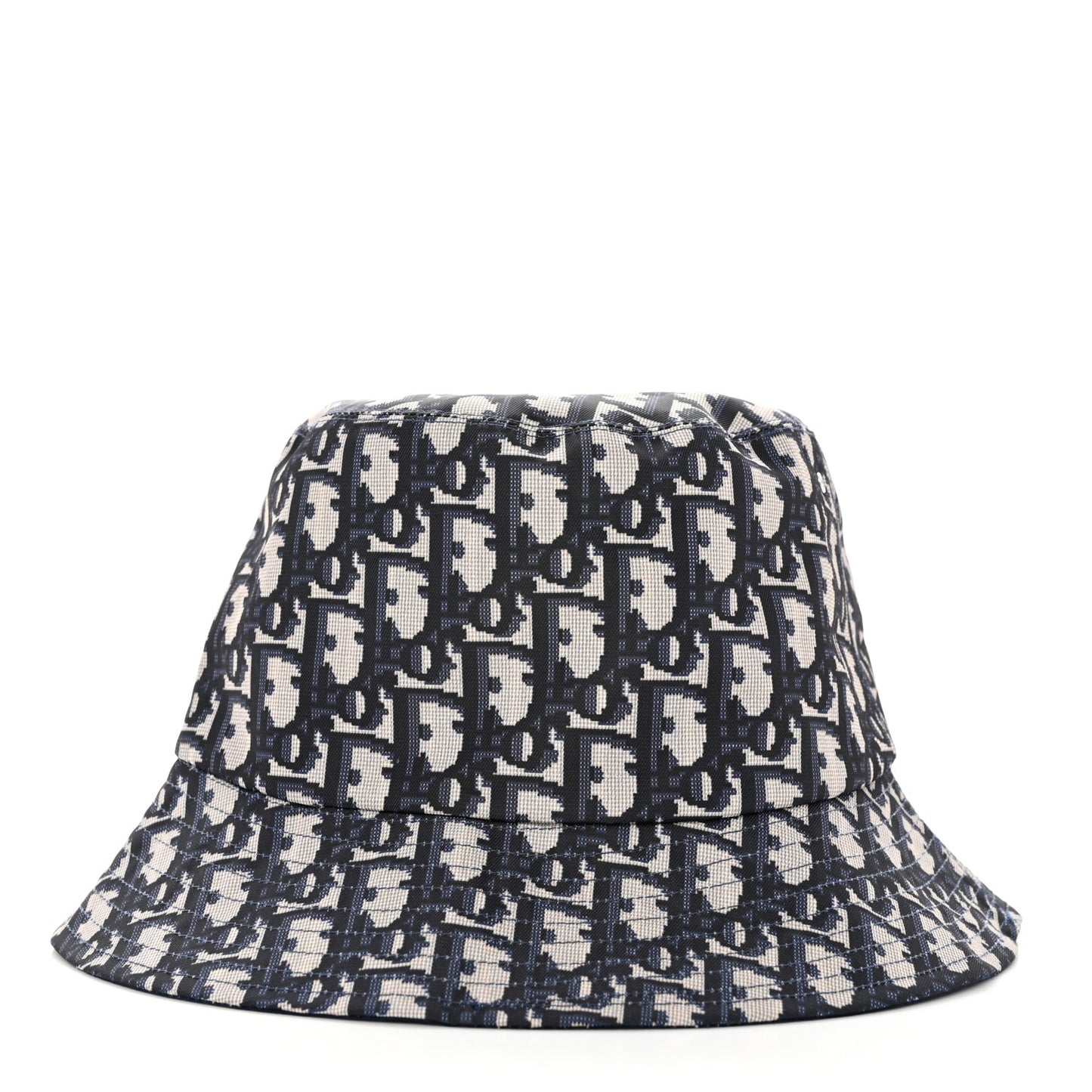 Polyester Cotton Oblique Teddy-D Brim Bucket Hat 57 Blue