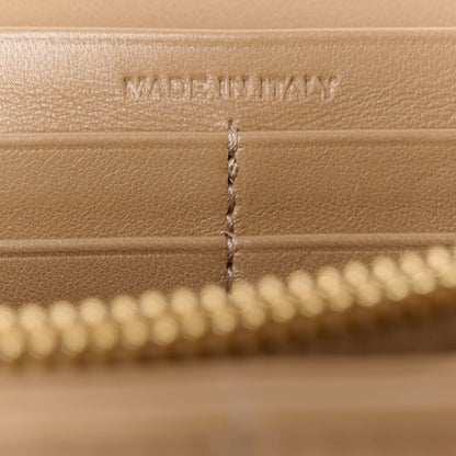 Saint Laurent Lambskin Matelasse Monogram Vicky Chain Wallet Peru 7 of 10