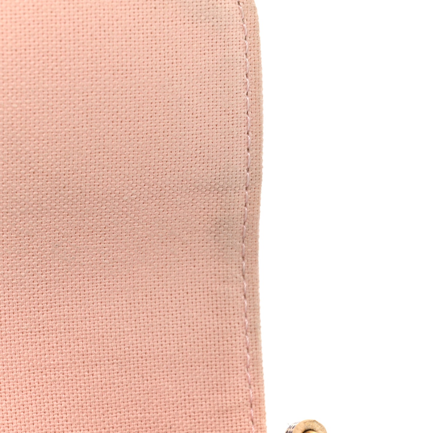 LOUIS VUITTON Damier Azur Pochette Felicie Chain Wallet Rose Ballerine