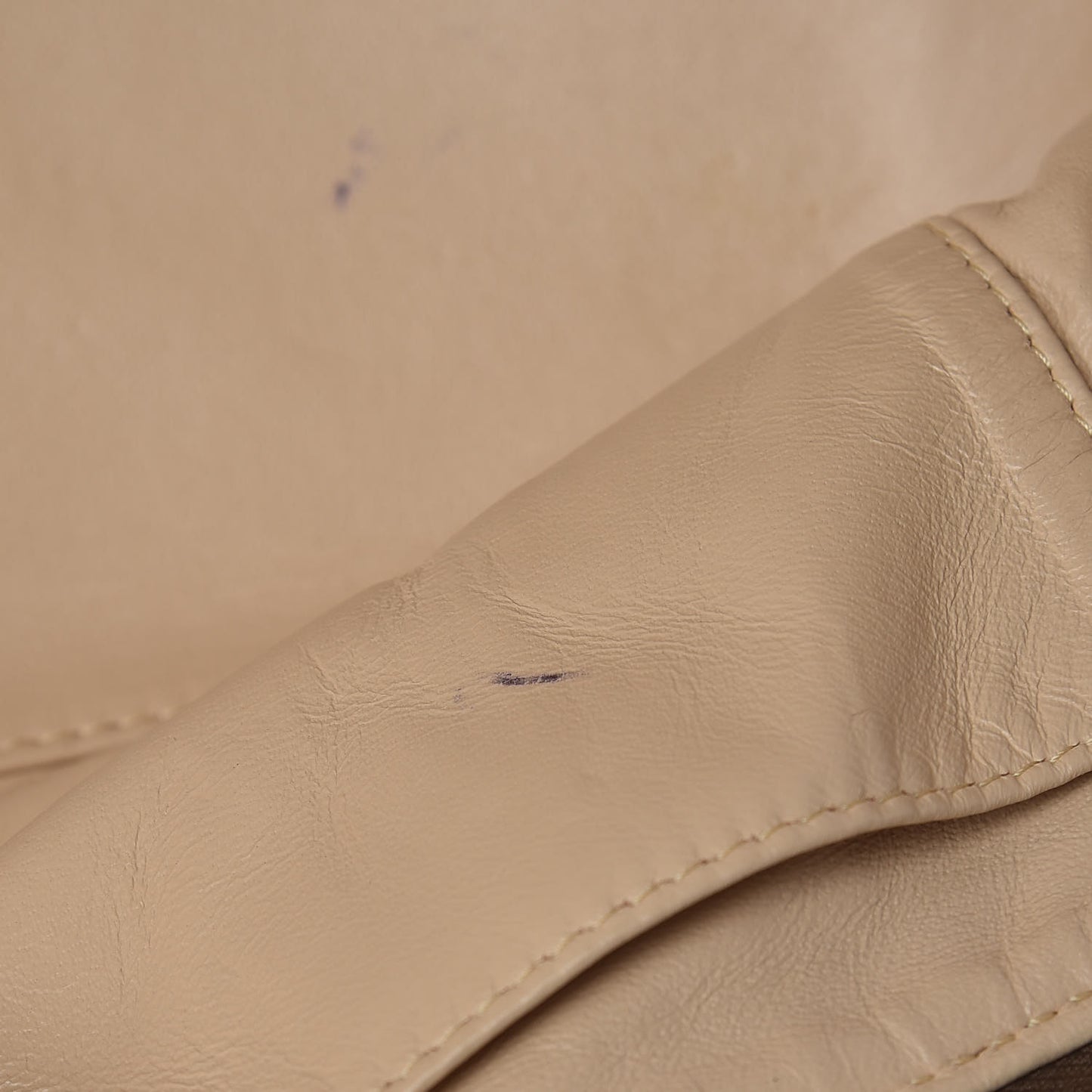 Metallic Deerskin Luxe Ligne Bowler Bronze