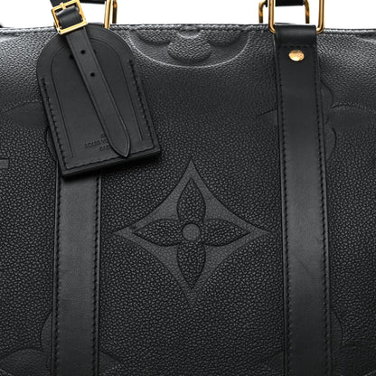 Louis Vuitton Empreinte Monogram Giant Keepall Bandouliere 45 Black 7 of 9