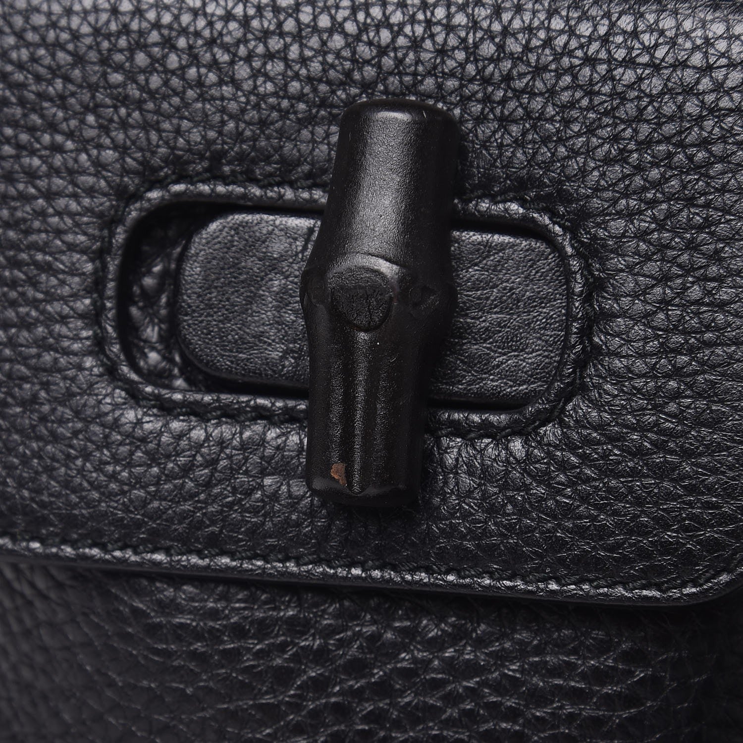 Gucci Cellarius Calfskin Medium Bamboo Backpack Black 8 of 14