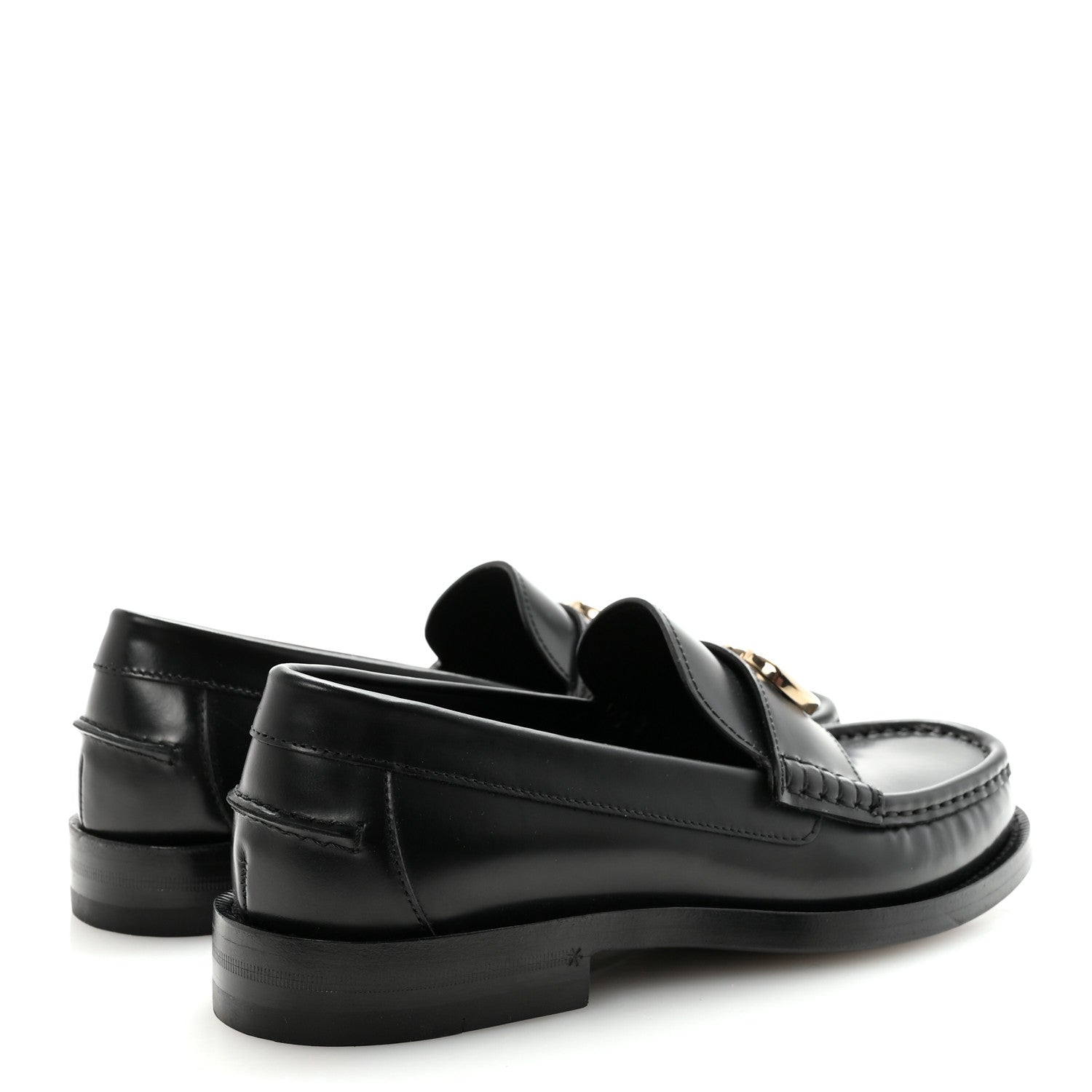 Gucci Calfskin Millennial Ribot Womens GG Loafers 37.5 Black 5 of 10