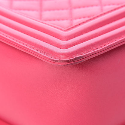 Chanel Lambskin Quilted New Medium Boy Flap Pink 12 of 19