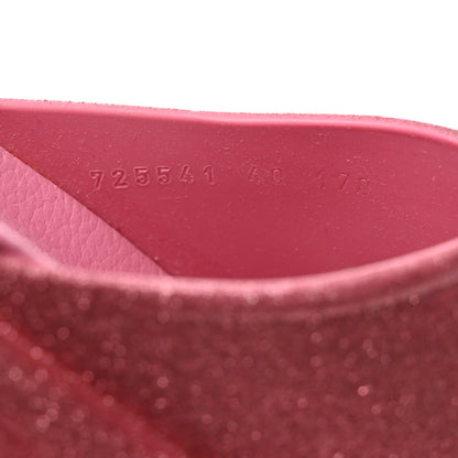 Gucci Glitter Rubber Womens Interlocking G Platform 42mm Slide Sandals 40 Rose 7 of 9