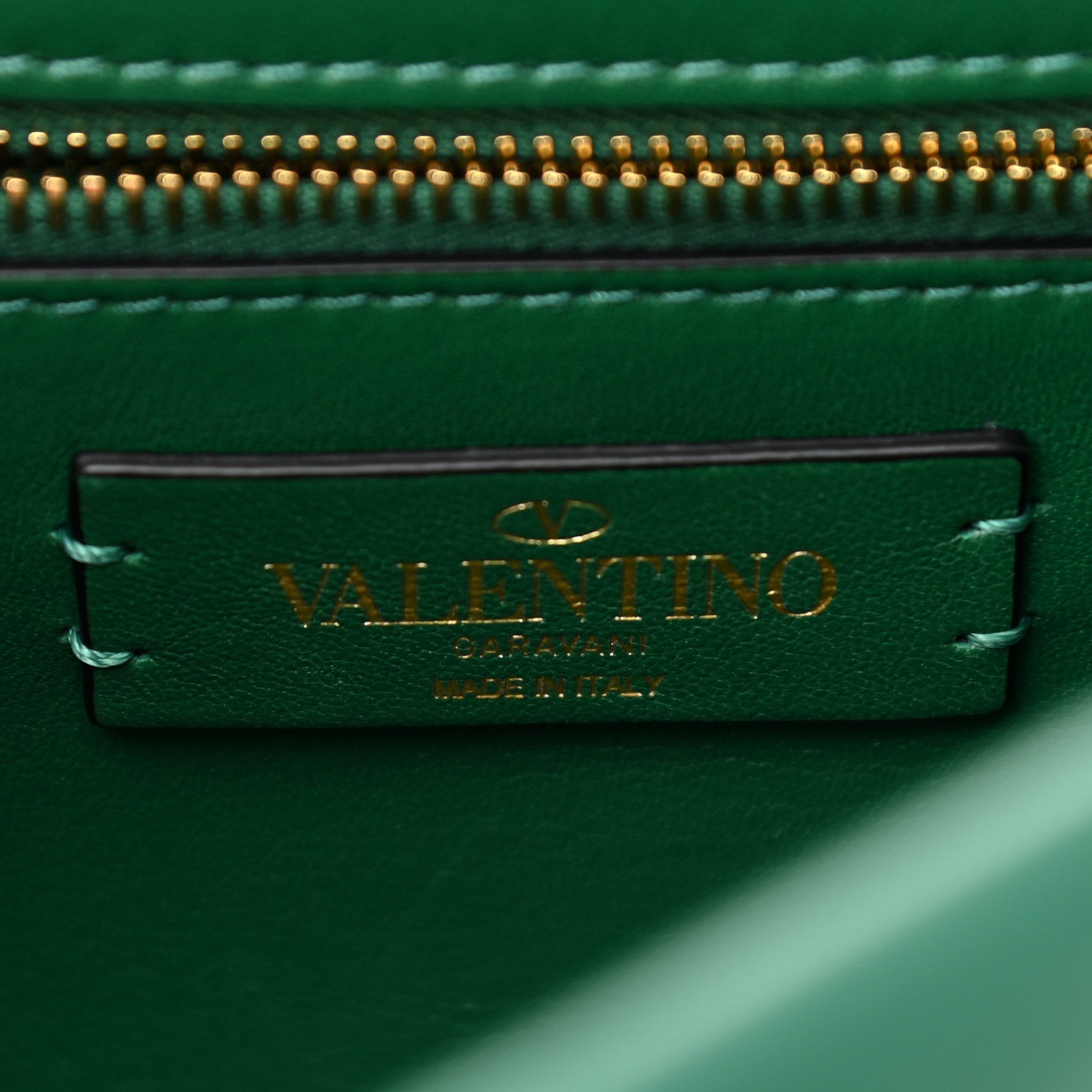 Valentino Garavani Nappa Large Roman Stud Shoulder Bag Jungle 6 of 9