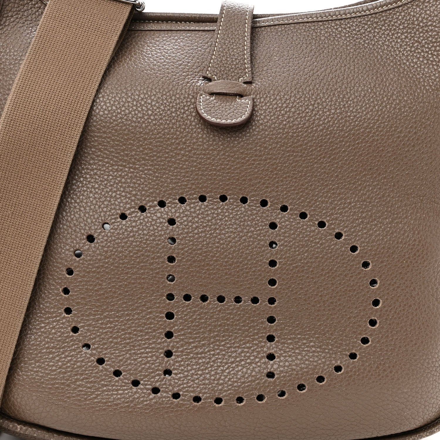 Hermes Taurillon Clemence Evelyne III GM Etoupe 8 of 12
