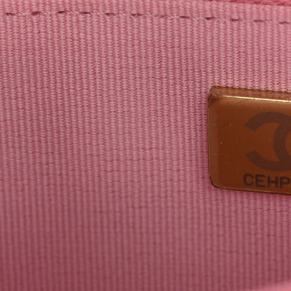 Chanel Caviar Quilted Multi Chain Wallet On Chain WOC Light Pink 7 of 11