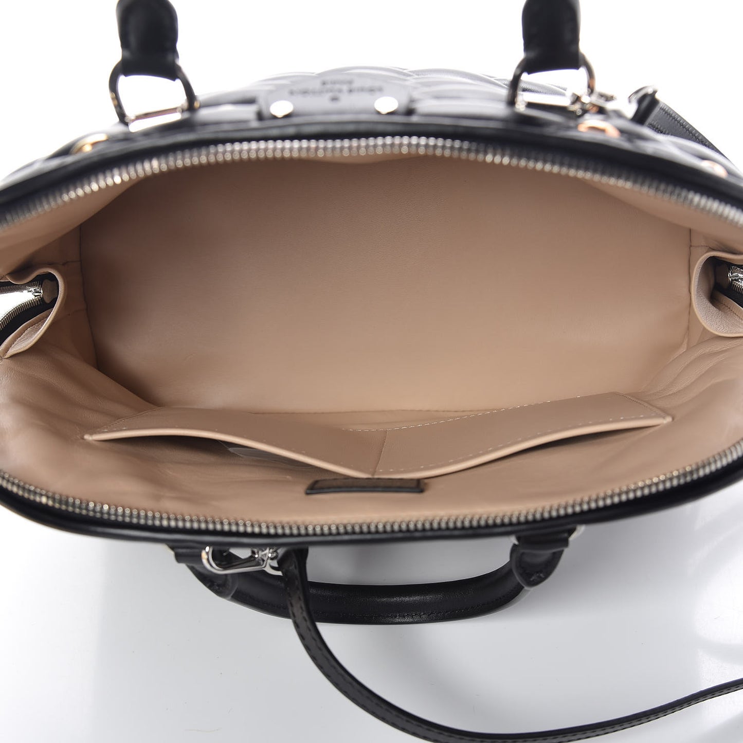 Lambskin Studded Malletage Alma PM Black