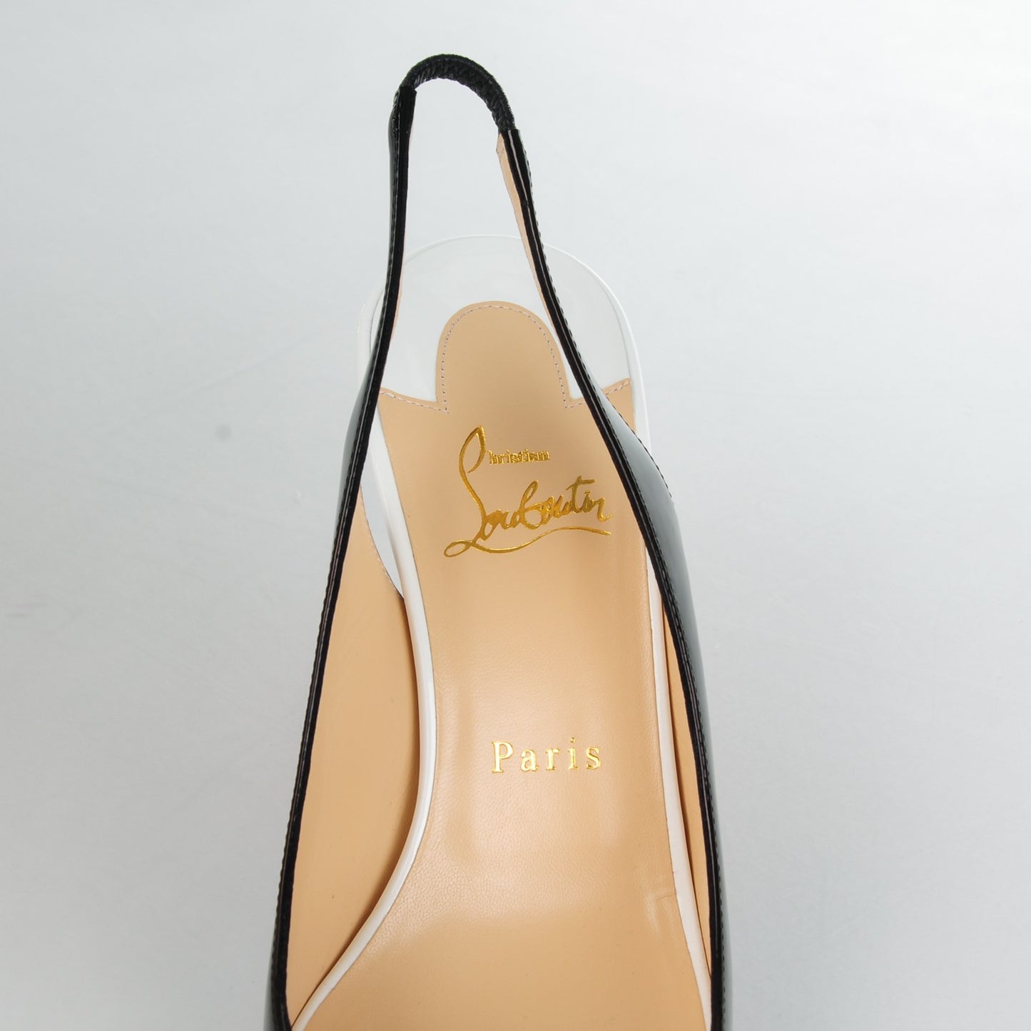 Patent Tibur Slingback 70 Pumps 38 Black White