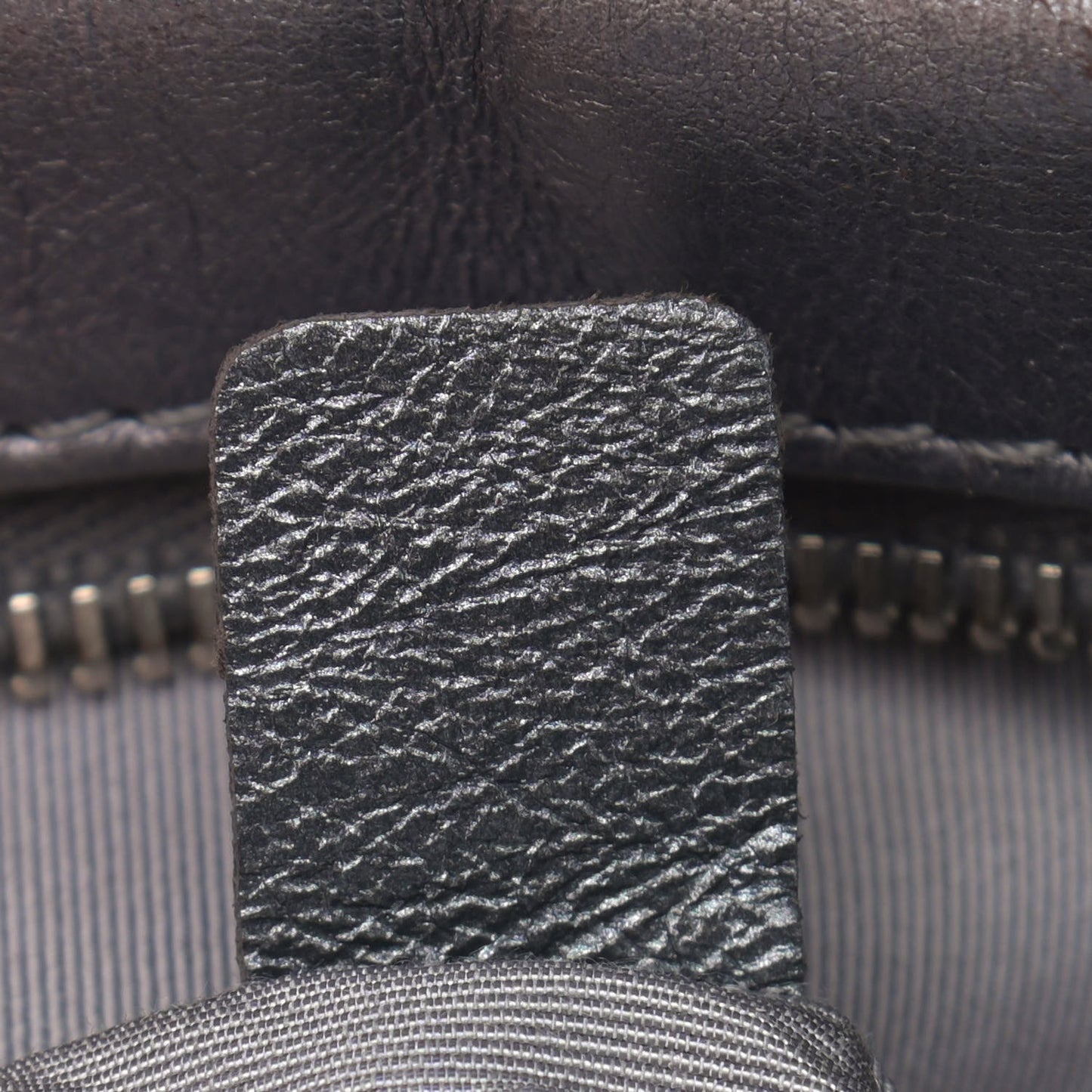 Metallic Aged Calfskin Quilted Medium Reissue Camera Case Dark Silver