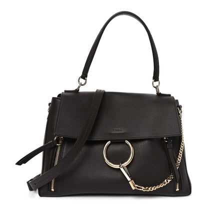 Chloe Calfskin Small Faye Day Shoulder Bag Dark Brown 1 of 10