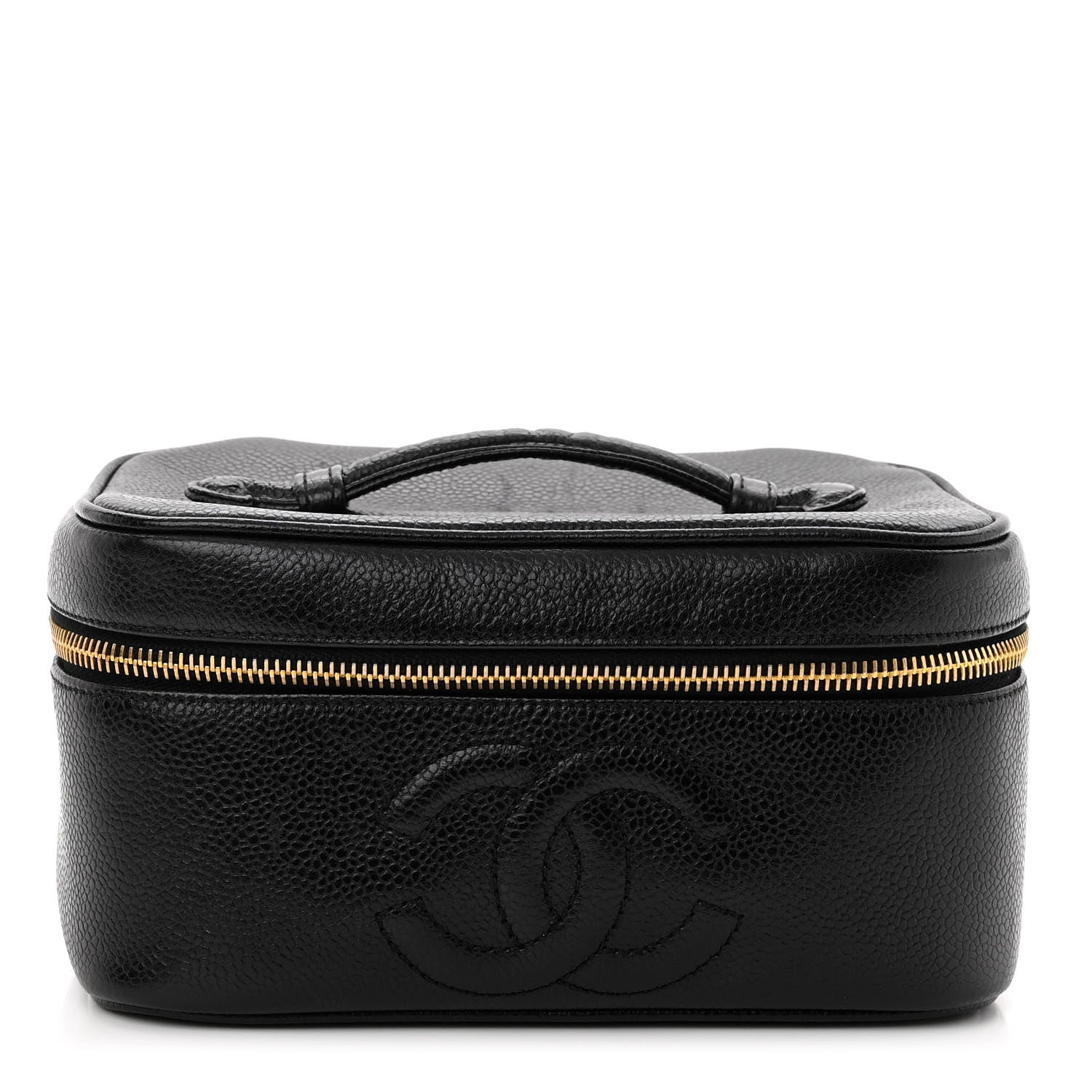 Chanel Caviar Vanity Cosmetic Case Black 1 of 11