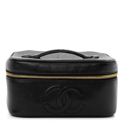 Chanel Caviar Vanity Cosmetic Case Black 1 of 11