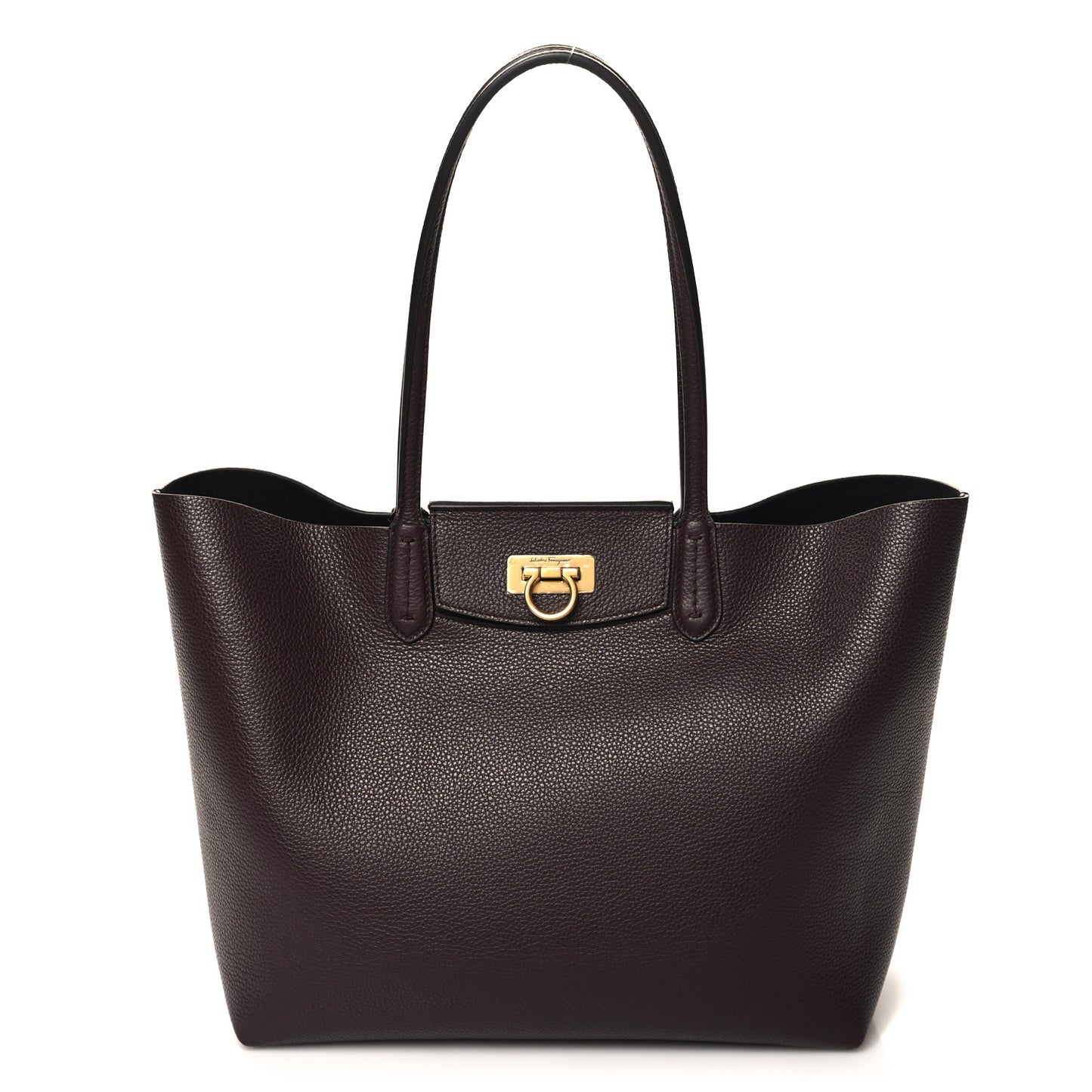 Calfskin Travel Tote Ganache Brown
