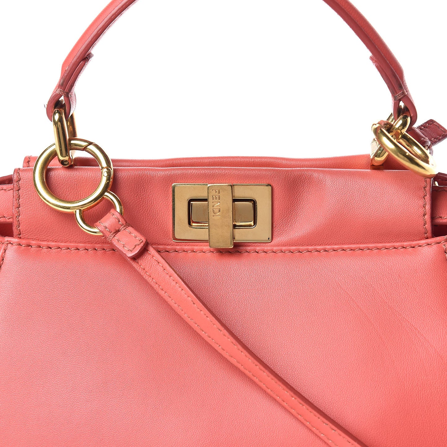 Nappa Mini Peekaboo Iconic Satchel Rosa Exstasy