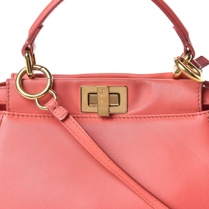 Fendi Nappa Mini Peekaboo Iconic Satchel Rosa Exstasy 11 of 15