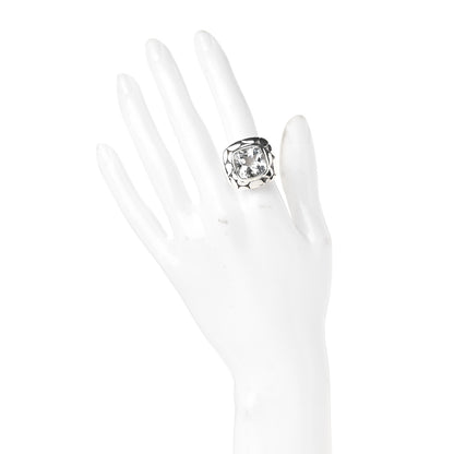 John Hardy Sterling Silver White Topaz Batu Kali Square Ring 54 7 2 of 5