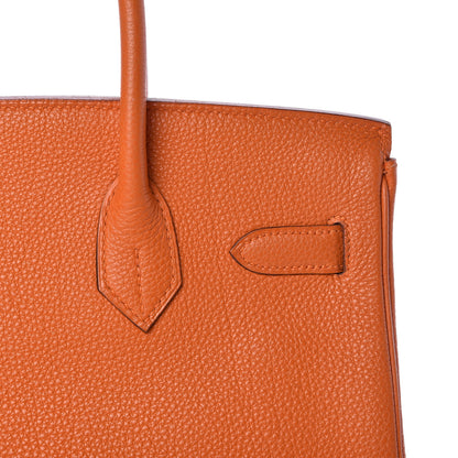 Hermes Togo Birkin 30 Orange 9 of 38