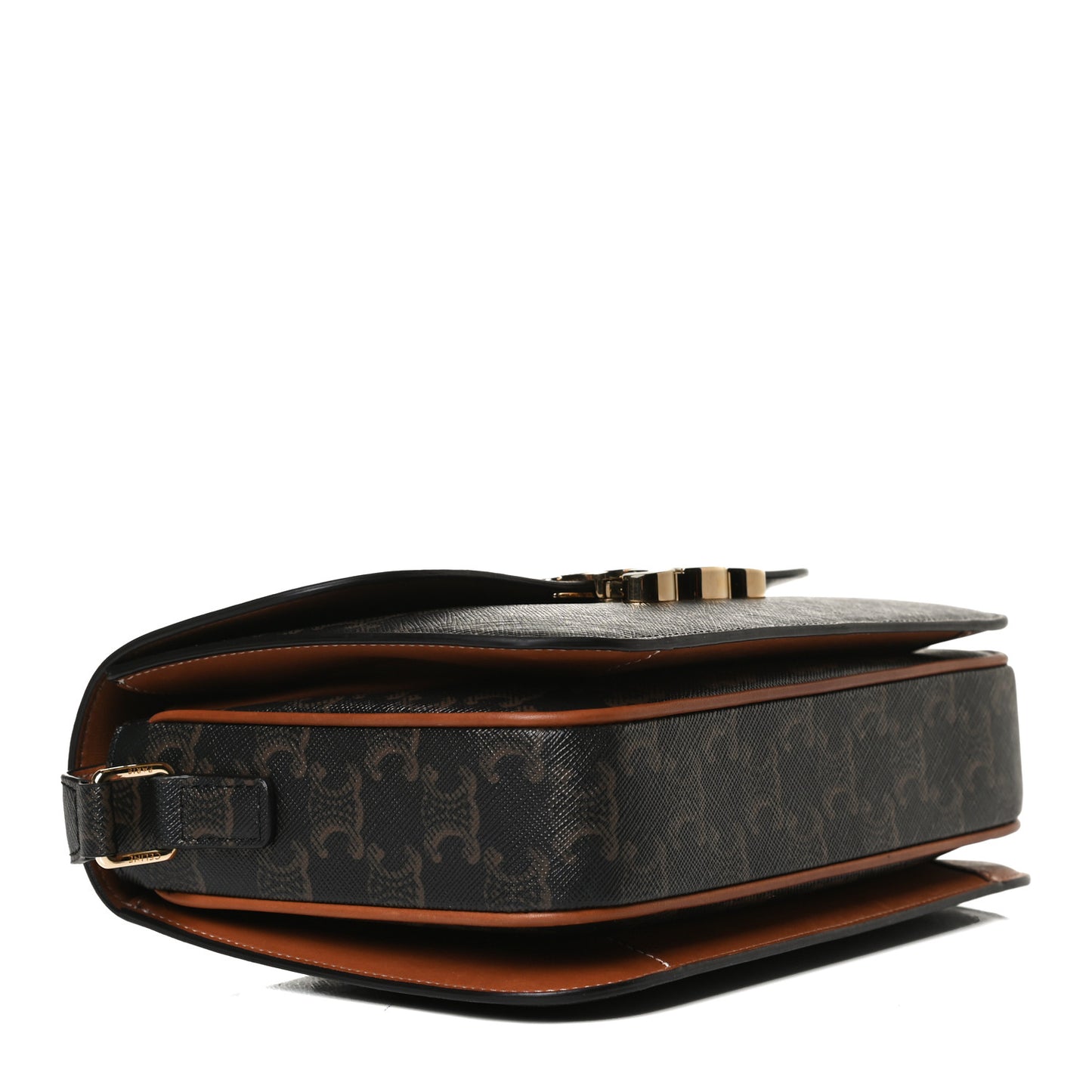 Calfskin Triomphe Canvas Medium Triomphe Tan