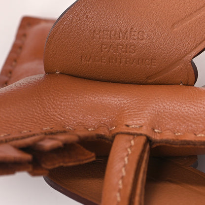 Hermes Milo Lambskin Swift Grigri Rodeo Pegase Horse Bag Charm PM Gold 3 of 5