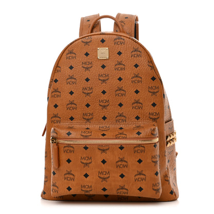 MCM Visetos Medium Side Studs Stark Backpack Cognac 1 of 10