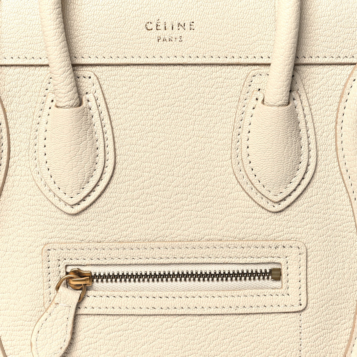 Goatskin Nano Luggage White