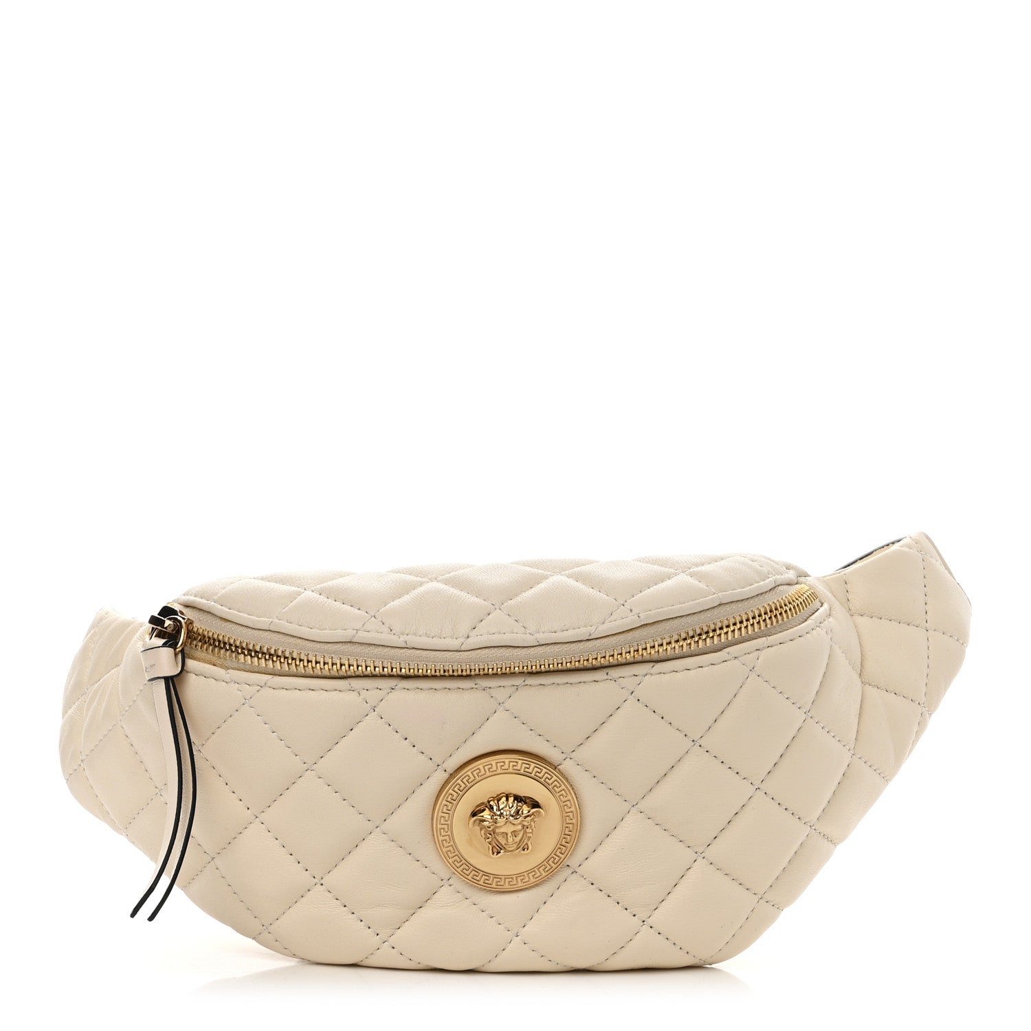 Versace Nappa Quilted Medusa Belt Bag White 1 of 11