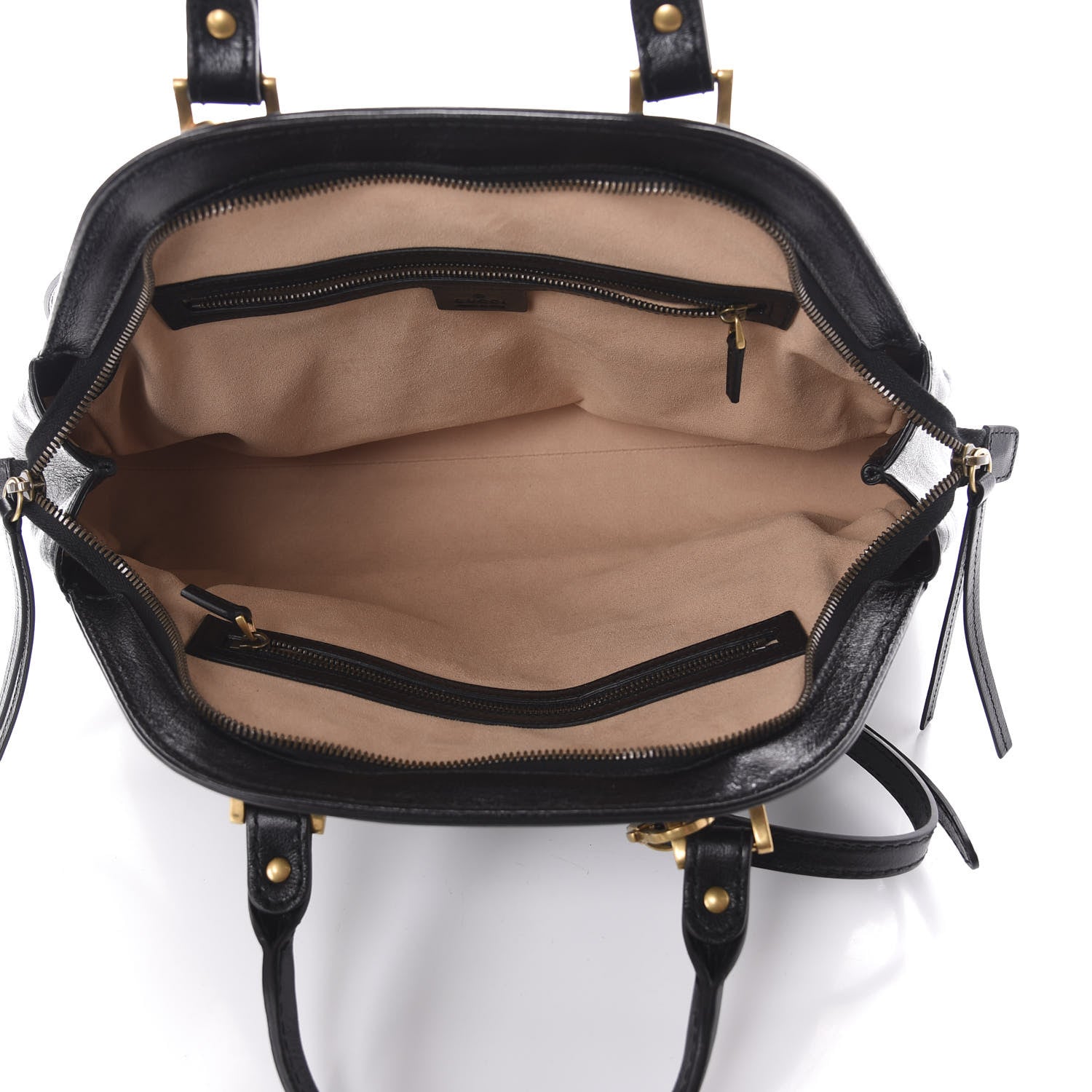 Gucci Calfskin Medium Re(Belle) Top Handle Bag Black 5 of 9