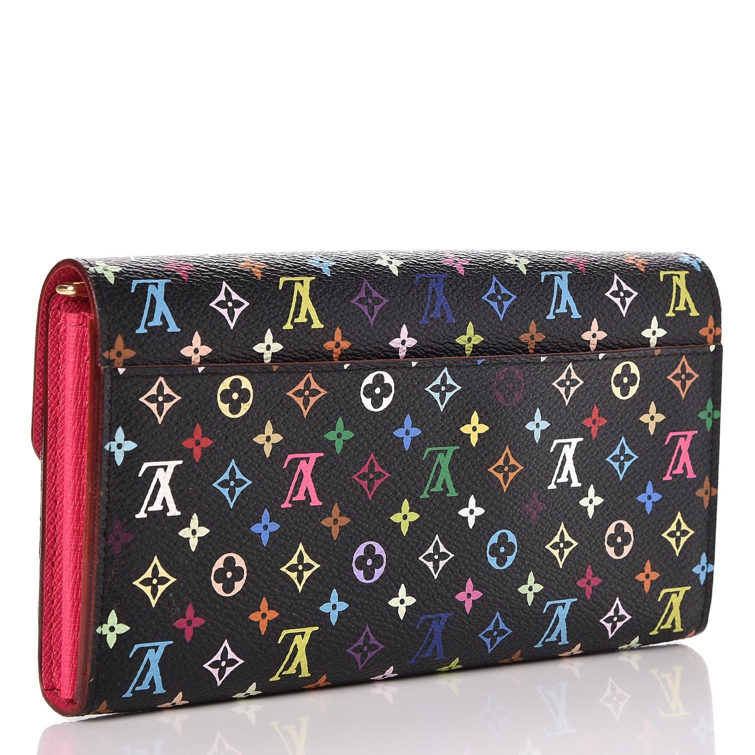 Louis Vuitton Monogram Multicolor Sarah Wallet NM Black Grenade 3 of 7