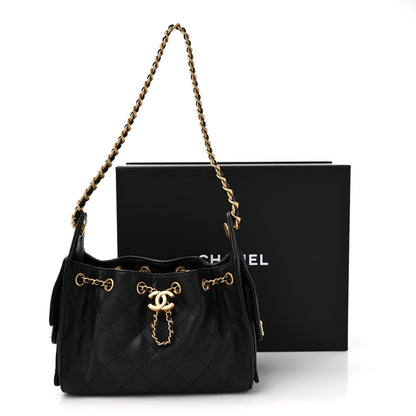 Chanel Caviar Quilted Mini Chanel 25 Handbag Black 11 of 11