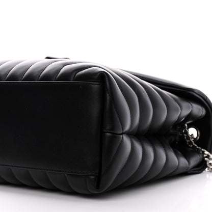 Saint Laurent Calfskin Y Quilted Monogram Medium Loulou Chain Satchel Black 10 of 11