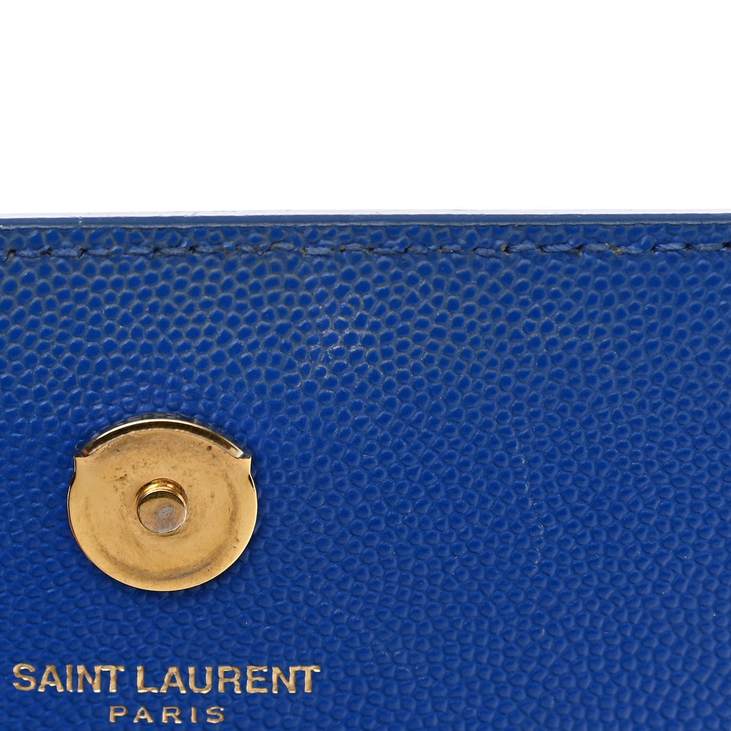 Saint Laurent Grain De Poudre Small Classic Monogram Kate Satchel Royal Blue 11 of 12