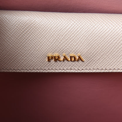 Prada Saffiano Cuir Small Double Bag Cammeo Rosa 9 of 13