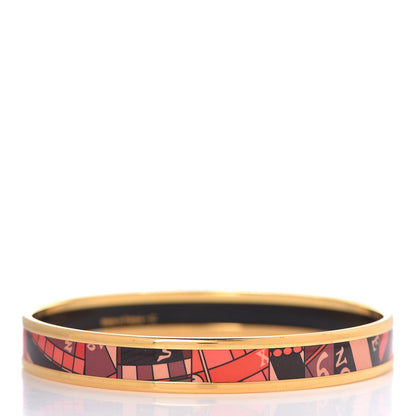 Hermes Enamel Printed Narrow Astrologie Nouvelle Bracelet 65 3 of 6