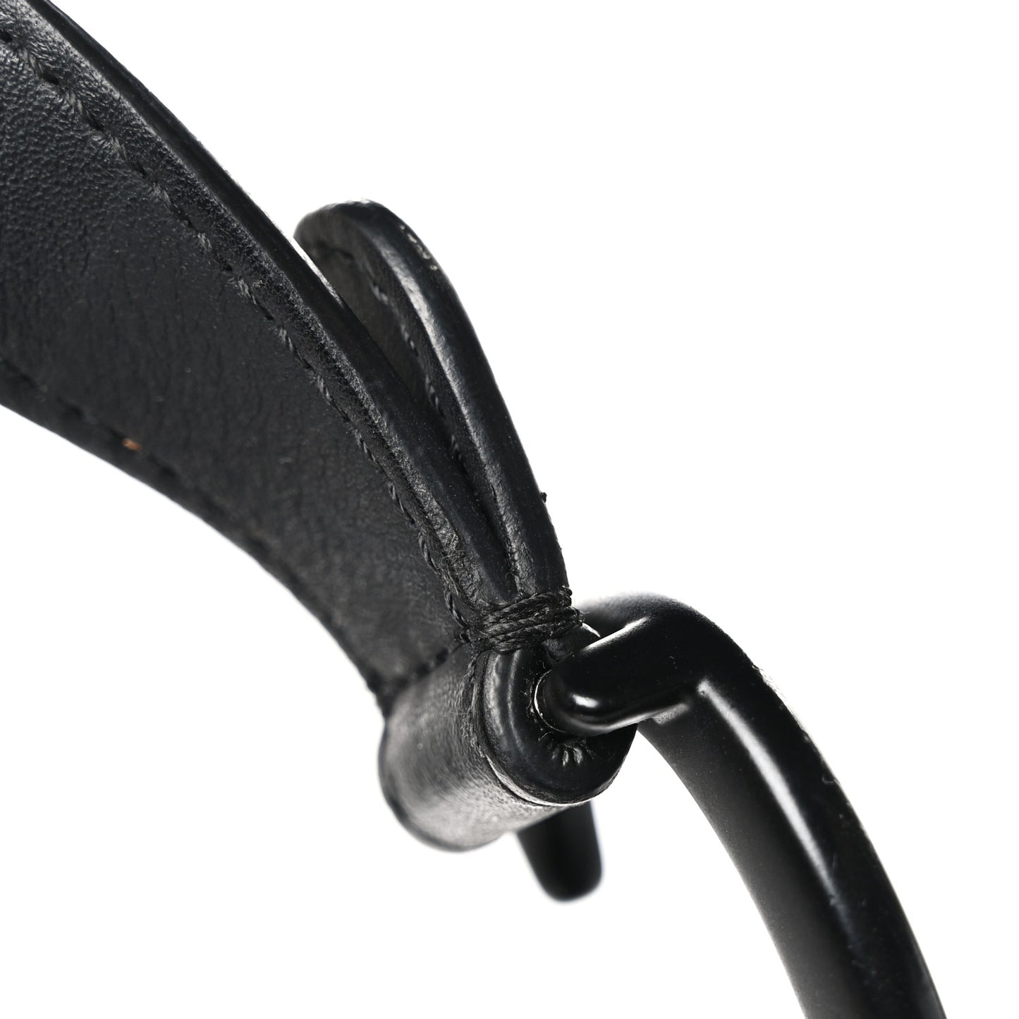 Ultra Matte Calfskin Saddle Bag Black