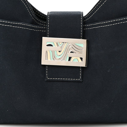 Fendi Denim Baguette Blue 7 of 9