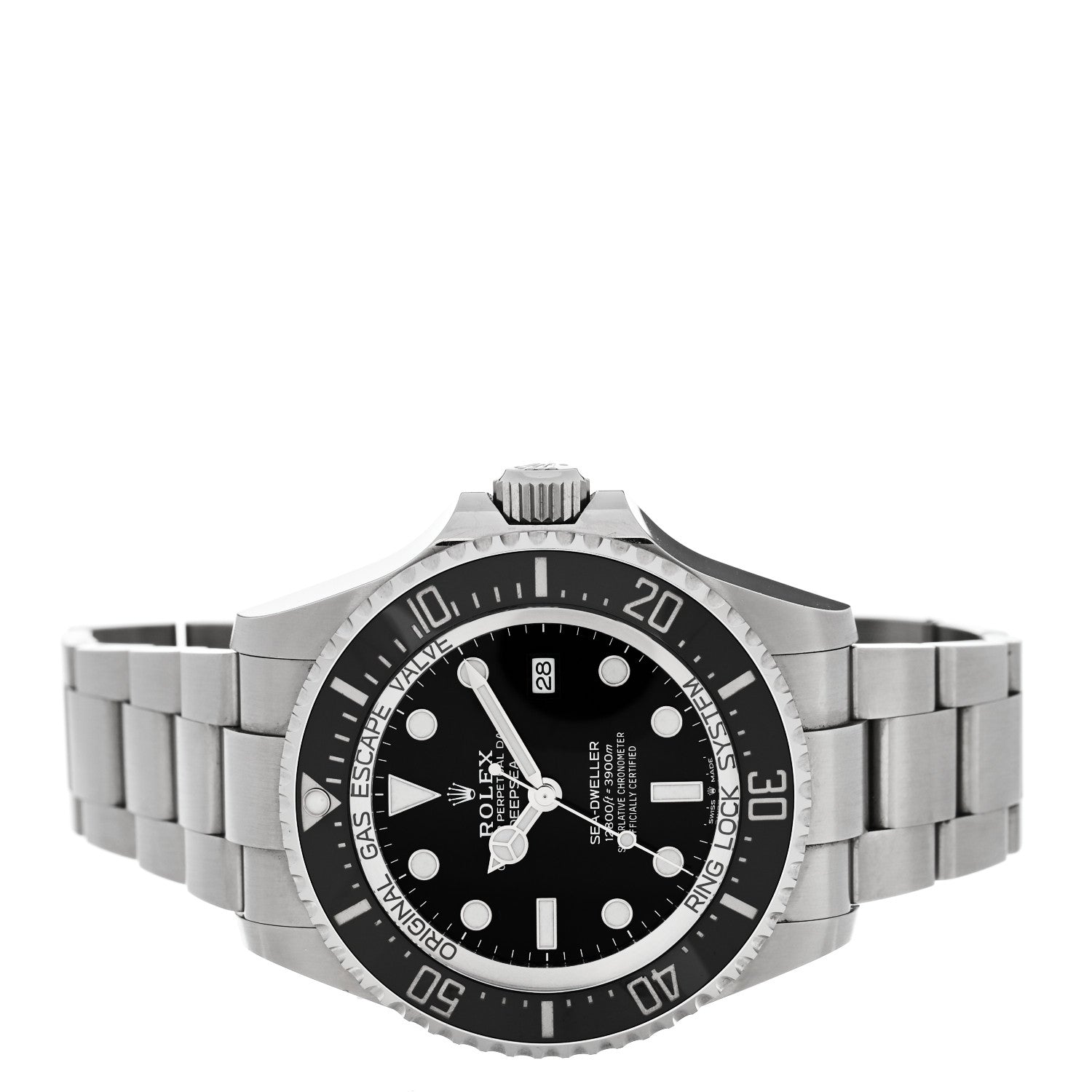 Rolex Stainless Steel 44mm Oyster Perpetual Date Sea-Dweller Deepsea Watch Black 126660 2 of 5