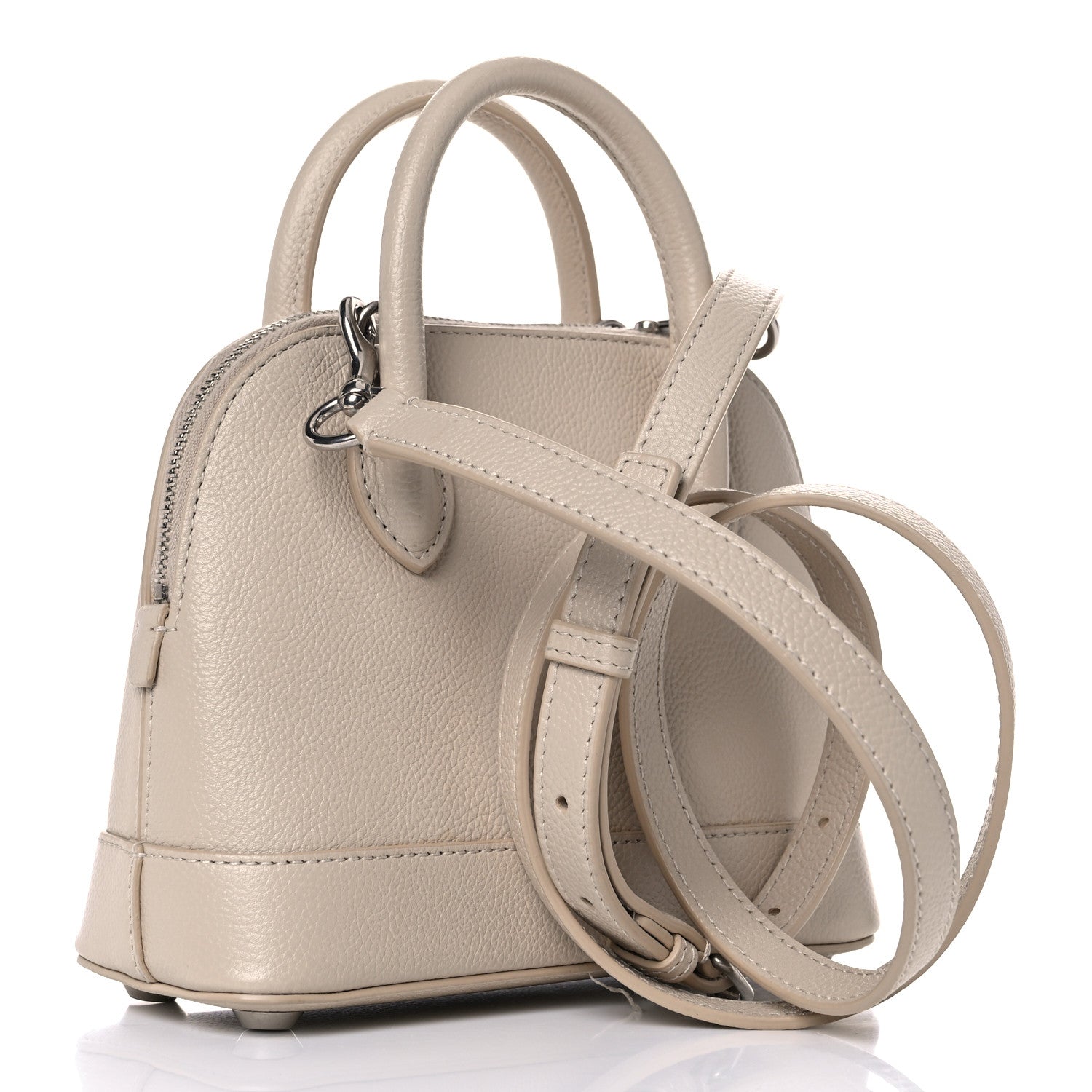 Balenciaga Grained Calfskin XXS Ville Top Handle Bag Beige 3 of 20