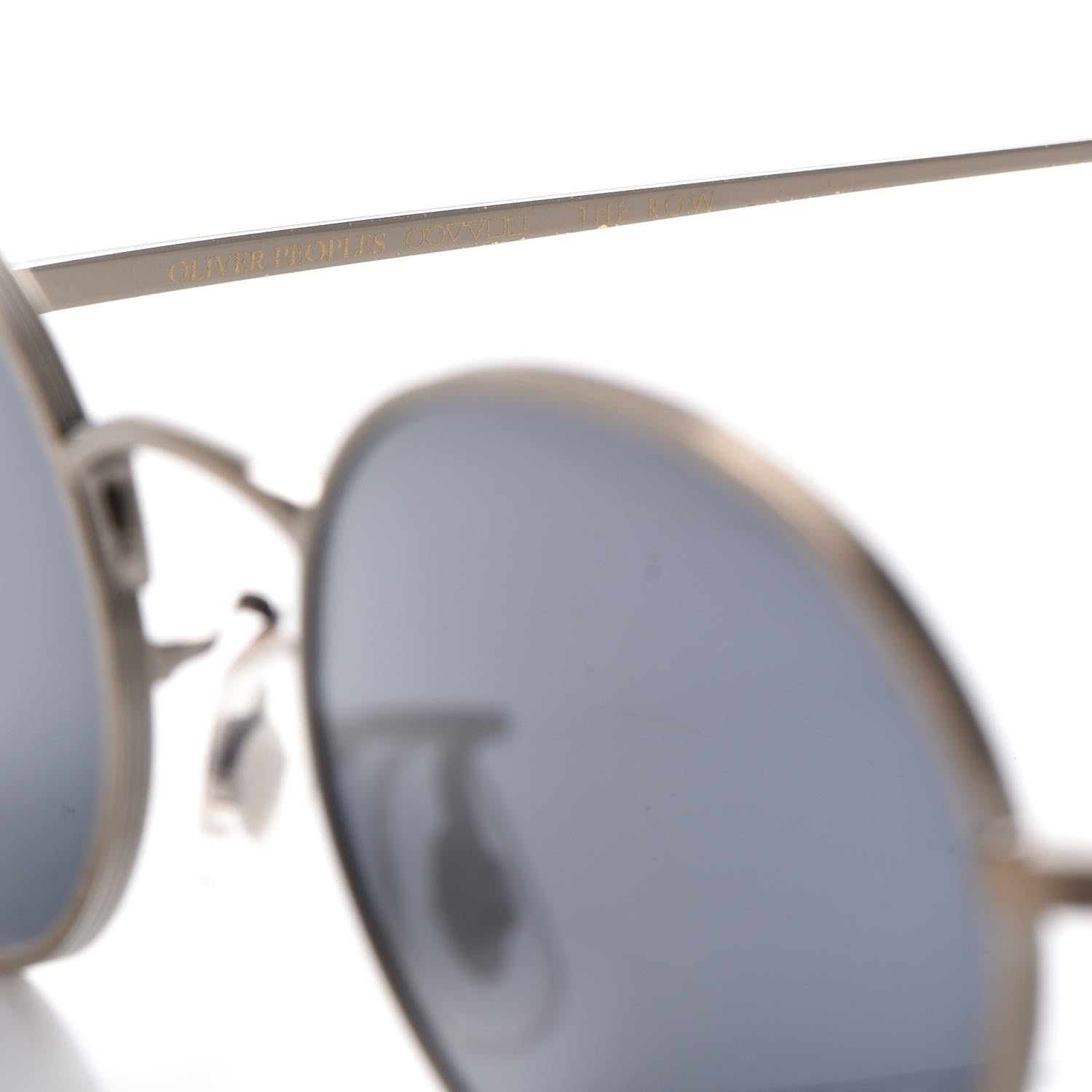 Oliver Peoples The Row Empire Suite Oval Sunglasses Pewter Black 8 of 10