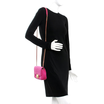 Chanel Jersey Quilted Mini Chic With Me Flap Pink 2 of 7