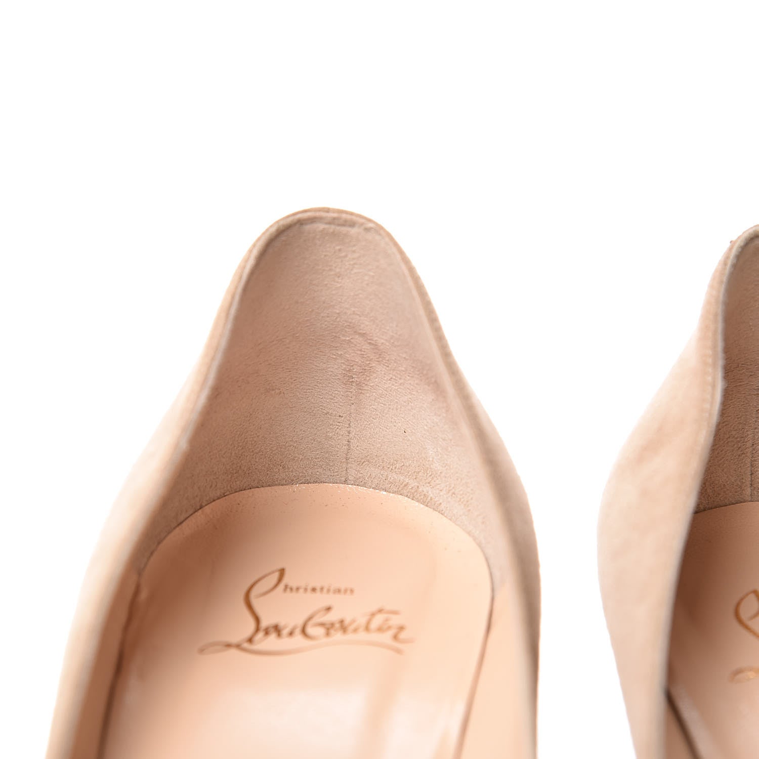 Christian Louboutin Suede Altadama 100 Pumps 39 Nude 9 of 14